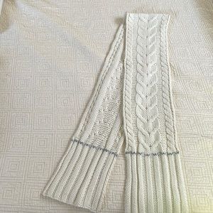 Ivory scarf approximately 70” long